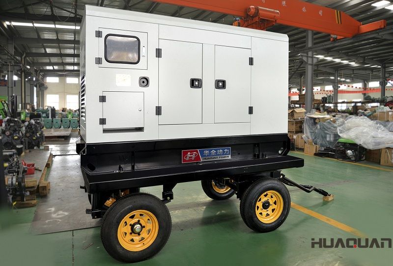 一臺30kw含棚拖車柴油發(fā)電機組于5月18日順利發(fā)往云南省麗江市